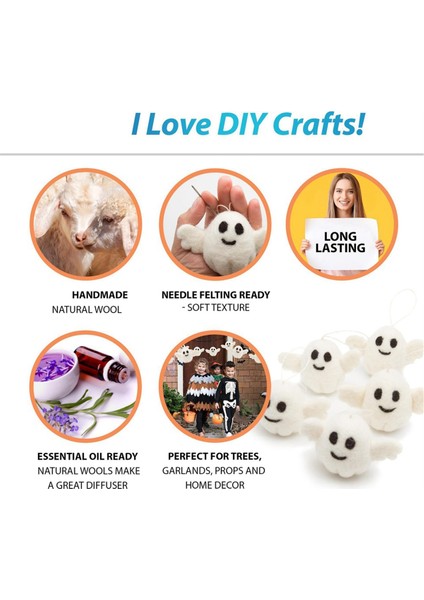 Hisset Halloween Dekorasyonları, Cadılar Bayramı Hayalet Süslemeleri, Eğlenceli Keçe Kapalı Oroutdoor Için Cadılar Bayramı Dekorasyonları (Yurt Dışından) fırsatları