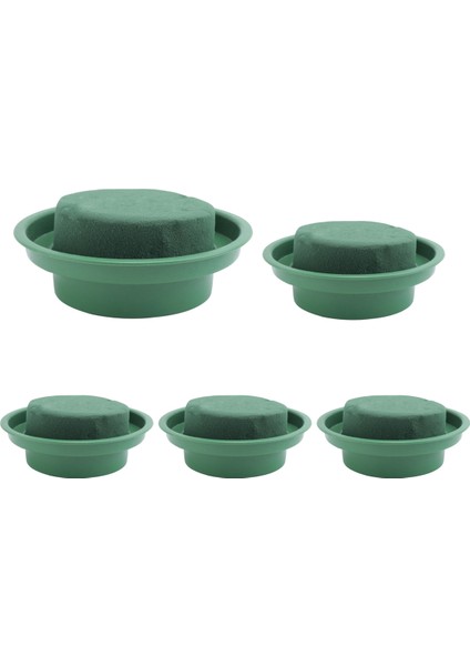 5 Paket Diy Çiçek Aranjman Kiti Yeşil Yuvarlak Islak Çiçek Köpük Kase, Düğün Koridor Çiçekleri, Parti Dekorasyonu (Yurt Dışından)