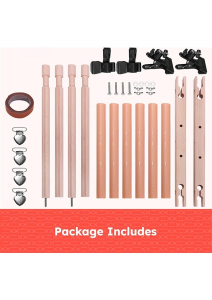 Dönen Ahşap Çapraz Sap Çerçevesi - Klipsli, Ayarlanabilir Büyük Nakış Kasnak Tutucu, Dikiş El Sanatları Için Uygun (Yurt Dışından) fırsatları