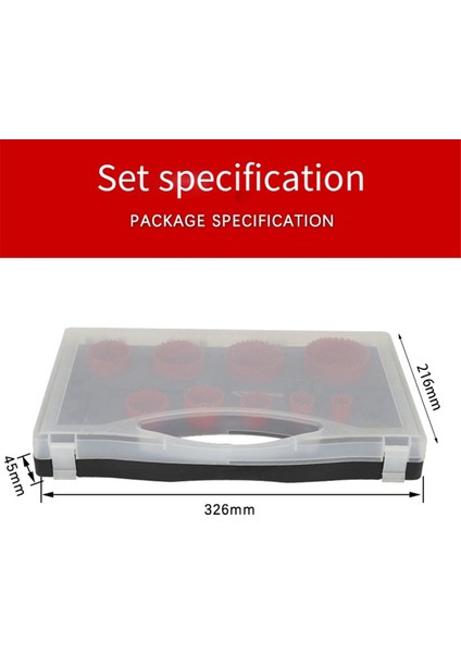 M42 Bimetallic Reamer 14PC Plastik Kutu Set Ahşap Işleme Matkap Pvc Alçıt (Yurt Dışından) modelleri