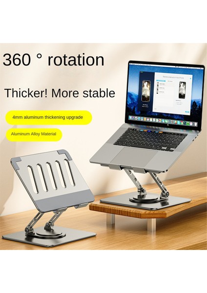 Dizüstü Bilgisayar Stand Katlanabilir 360 ° Döner Defter Tutucu Kaldırılabilir Alüminyum Alaşım Standı 7-17 Inç Dizüstü Bilgisayar (Yurt Dışından) indirimleri