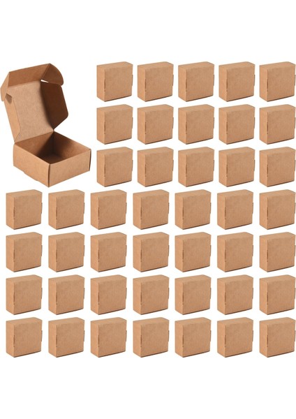100PCS Kraft Kağıt Kutusu Güzel Kraft Kutu Ambalaj Kutusu Küçük Boyutlu Kahverengi (Yurt Dışından)