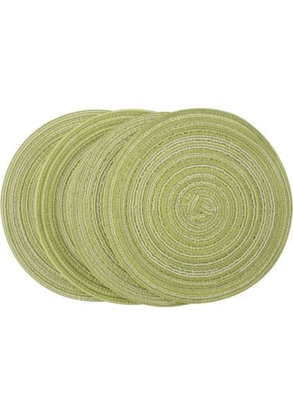 4 Adet Placemats Isıya Dayanıklı Kaymaya Dayanıklı Olmayan Anti-Scald Yıkanabilir Placemats (Yurt Dışından)