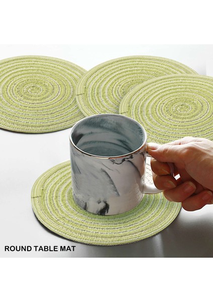 4 Adet Placemats Isıya Dayanıklı Kaymaya Dayanıklı Olmayan Anti-Scald Yıkanabilir Placemats (Yurt Dışından) fiyatları