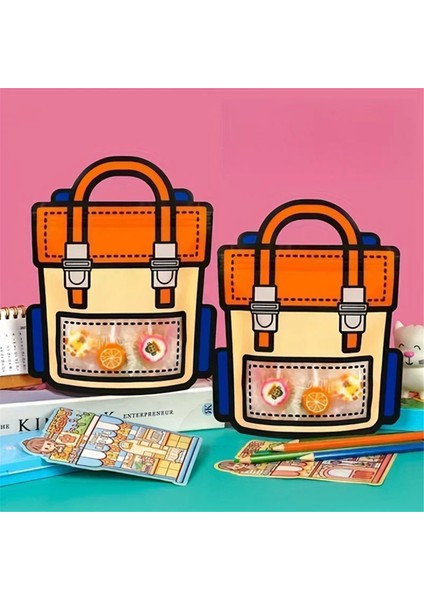 40PCS Hediyeler Ambalaj Çantaları Çizgi Film Okul Çantası Şekeri Şeker Atıştırmalık Çocuklar Için Self Kilit Çantaları Doğum Günü Partisi Dekorlar Hediyeler, A (Yurt Dışından) modelleri