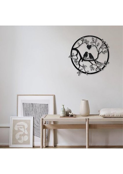 Metal Kuş Duvar Dekoru Şube Metal Duvar Sanat Dekor Şık Kuşlar Metal Duvar Sanat Asılı Dekor Aile Siyah Kuş Dekor (Yurt Dışından) fırsatları