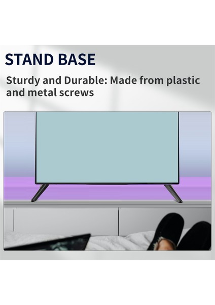 Evrensel Tv Stand, Masa Üstü Tv Stand Baskı Değiştirme, Tv Base Kaide Ayakları Tv Stand Mount Bacaklar 17MM-20MM (Yurt Dışından) indirimleri