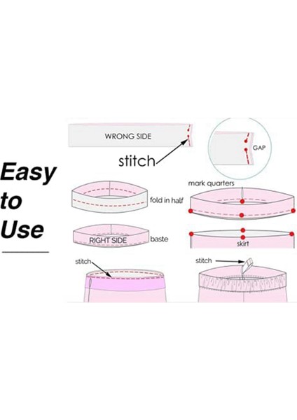 Beyaz Dikiş Elastik Bant 40M 3/4 Inç Örgü Elastik Makara Ağır Stretch Dikiş El Sanatları Için Yüksek Elastikiyet Kayışı Malzemesi (Yurt Dışından) fiyatları