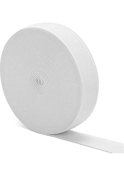 Beyaz Dikiş Elastik Bant 40M 3/4 Inç Örgü Elastik Makara Ağır Stretch Dikiş El Sanatları Için Yüksek Elastikiyet Kayışı Malzemesi (Yurt Dışından) fırsatları