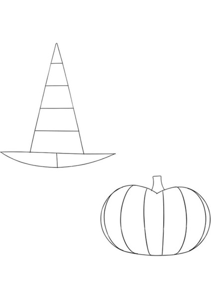 2pcs Cadılar Bayramı Balkabağı/cadı Şapkası Metal Tel, Cadılar Bayramı Için Cadılar Için Metal Teli Yeni Yıl Duvar Kapısı Dekorları (Yurt Dışından)