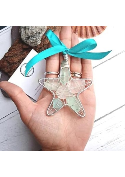 Deniz Glass Yıldız Hediyesi, Okyanus Kristal Noel Ağacı Dekorasyonu Asmaya Hazır, El Yapımı Deniz Glass Noel Dekor El Sanatları (Yurt Dışından) fiyatları