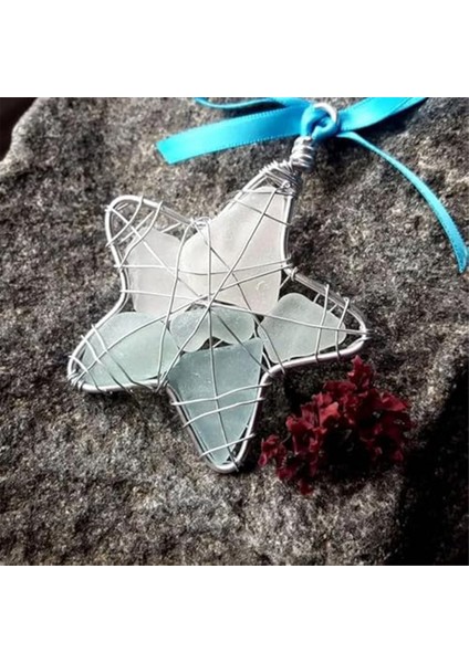 Deniz Glass Yıldız Hediyesi, Okyanus Kristal Noel Ağacı Dekorasyonu Asmaya Hazır, El Yapımı Deniz Glass Noel Dekor El Sanatları (Yurt Dışından) indirimleri