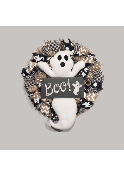 Cadılar Bayramı Hayalet Çelenk, Çelenk Mevsimsel Aksesuarlar Güzel Kapı Askı, Sevimli Hayalet Ev Spectre Cadılar Bayramı Dekorasyon (Yurt Dışından) fırsatları