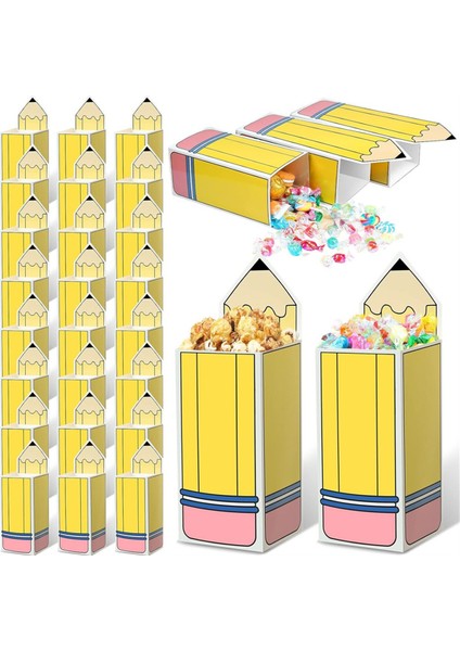 Okula Döndeki Şeker Çantası, Öğretmen Hediye Çantası, Şeker Kutusu Partys Favors, Okula Hoş Geldiniz, Teşekkürler Öğretmen (40 Adet) (Yurt Dışından) fiyatları