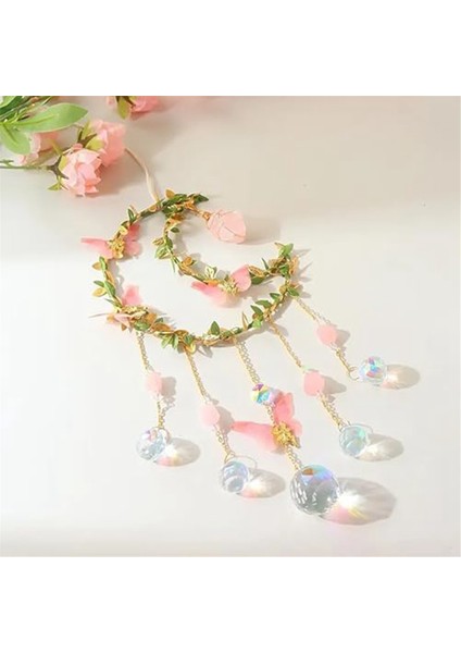 Butterflys Moon Tasarım ile Renkli Kristal Rüzgar Zil Pencere Ev Partisi Düğün Dekorasyonu Için Güzel Bahçeler Dekor (Yurt Dışından) indirimleri