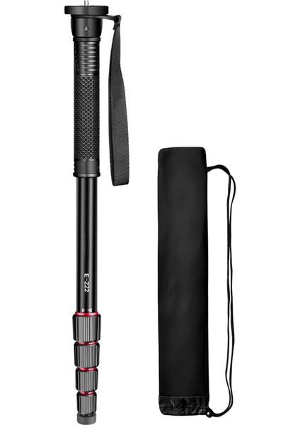 E222 Kamera Monopod Alüminyum Fotoğraf Baltası Çubuk Canon Sony Kamera Video Kamera Montaj Adaptörü Için Hafif (Yurt Dışından)