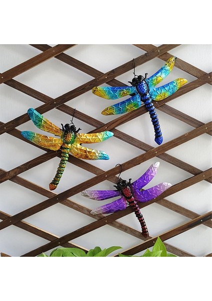 3pcs Yusufçuk Duvar Asılı Metal Yusufçuk Duvar Dekor Dekorases Duvar Sanat Dekor Bahçe Duvar Sanat Süsleme Odası Dekor (Yurt Dışından) fiyatları