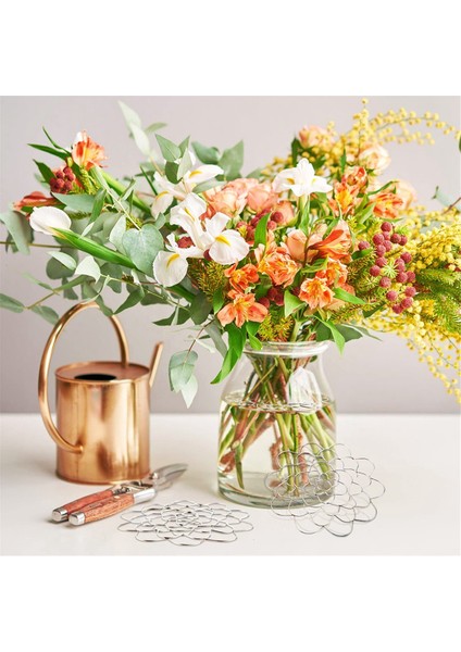 4in Çiçek Aranjman Tutucu, Çiçek Paslanmaz Çelik Kapak Aranjörleri Metal Ekleme Çiçek Yuvarlak Çiçek Kapak Izgaraları (Yurt Dışından) indirimleri