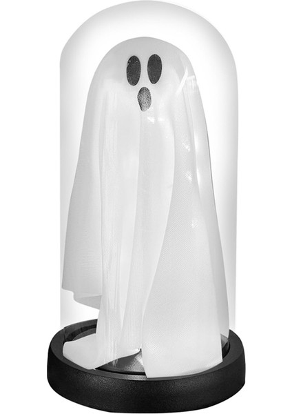 Cadılar Bayramı Dekor Cadılar Bayramı Dekorasyonları Kapalı-Işık Yukarı Hayalet Glass Cloche Lightghost Ev Mutfak Mantel (Yurt Dışından) indirimleri