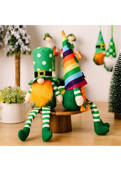 St Patricks Günü Gnomes Peluş Süslemeler St.patricks Günü Gnome Ana Masa Dekor Aksesuarları Kadın (Yurt Dışından) indirimleri