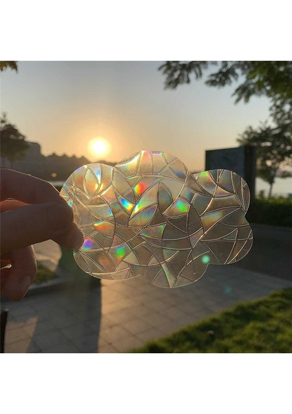 Yapışkansız Elektrostatik Pencere Film 3D Pencere Film Lazer Renkli Pencere Cam Film Gökkuşağı Pencere Film Renkli (Yurt Dışından) fırsatları