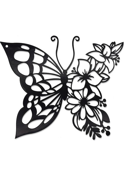 Kelebek Dekorasyon Duvar Sanat Duvar Ev Dekor Asılı Görünüm Duvar Dekor Metal Asılı Kelebek Dekor (Yurt Dışından)