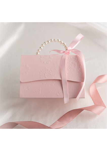 Saten Kurdele ve Inci Saplı Şık Kabartmalı Hediye Kutusu, Sevgililer Günü Hediye Kutusu A (Yurt Dışından) fırsatları