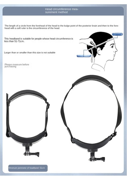 Gopro Için Kafa Montaj Braketi 11/10/9/8 Action Camera Cep Telefonu Döndürme Kafa Bandı Braket Aksesuarları (Yurt Dışından) indirimleri