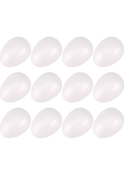12 Paket 3 Inç Paskalya Köpük Yumurta Beyaz Strafor Yumurta Zanaat Yumurta Köpüğü Doğal Polistiren Yumurta Köpük El Yapımı Yumurta Topu (Yurt Dışından) fiyatları