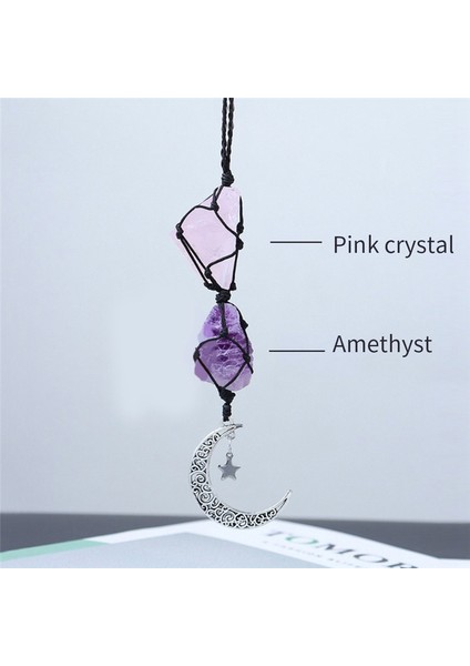 Asma Aksesuarlar Gül Kuvars ve Dikiz Aynası Süslemeleri Sarkan Ay Yıldız El Yapımı Asılı Süslemeler (Yurt Dışından) fiyatları