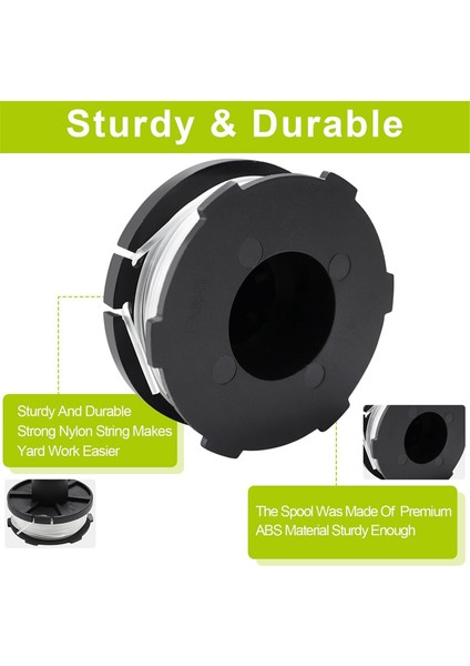 Makita Çim Düzeltici Için Iplik Makaraları, 4 Adet Çim Düzeltici Kablosu, Uzunluk 8.4 M, Çap 1.6 mm Kapak ve Yaylı (Yurt Dışından) fırsatları