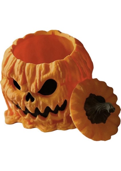 Reçine Cadılar Bayramı Kabak Şeker Kasesi Kapalı, Kabak Şeker Kasesi, Cadılar Bayramı Reçine Kabak Dekorasyonu Veya Şeker Kutusu (Yurt Dışından)