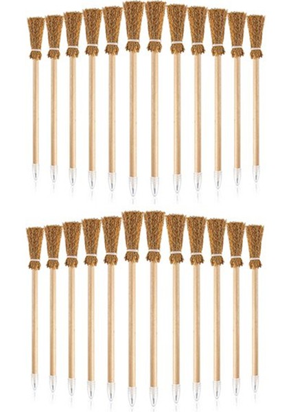 50 Adet Cadılar Bayramı Süpürge Beyaz Kalemleri Için Cadı Süpürge Kalemleri Cadılar Bayramı Partisi Cadı Süpürge Prop Yazma (Yurt Dışından)