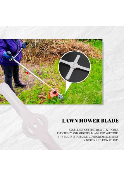 20PCS Plastik Çim Döşeme Bıçakları Çim Biçme Biçme Makinesi Aksesuarları Çim Biçme Makinesi Bıçak Kablosuz Düzeltici Bahçe Aracı (Yurt Dışından) fırsatları