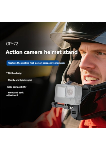 Motosiklet Spor Kamera Standı Mount Tutucu Kask Çene Braketi Gopro Için Djı Action4/5/3 Action Camera Tutucu (Yurt Dışından) modelleri