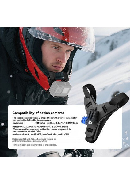 Motosiklet Spor Kamera Standı Mount Tutucu Kask Çene Braketi Gopro Için Djı Action4/5/3 Action Camera Tutucu (Yurt Dışından) fırsatları