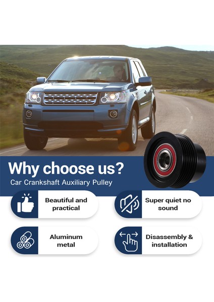 Land Rover Lr2 Freelander 2 3.2l Için LR005993 Krank Mili Yardımcı Kasnağı (Yurt Dışından) indirimleri