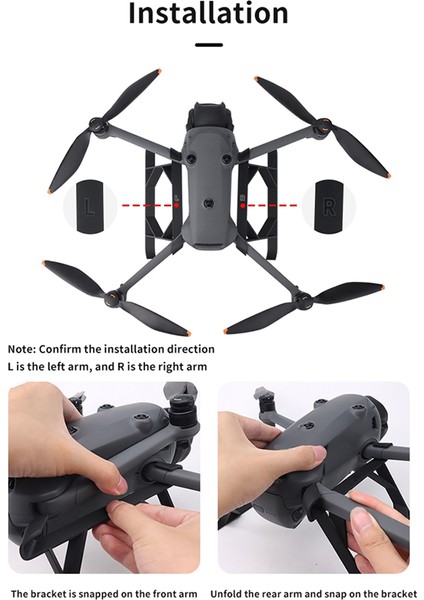 Djı Mavic 4 Pro Drone Ayak Tutucu Hızlı Bırakma Uzatma Bacak Vücut Tripod Koruma (Yurt Dışından) fiyatları