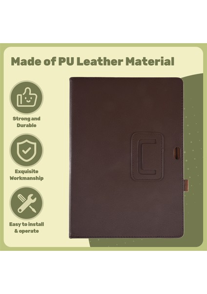 Katlanır Folio Kasa Sekmesi Kapak Standı Microsoft Yüzeyi 3 10.8 Inç Tablet Pc Kahverengi (Yurt Dışından) indirimleri