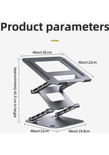 Ayarlanabilir Dizüstü Bilgisayar Stand Alüminyum Katlanabilir Dizüstü Tutucu Taşınabilir Defter Tablet MacBook Air Pro iPad Için (Yurt Dışından) modelleri