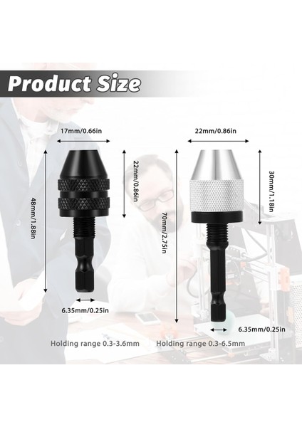 Anahtarsız Matkap Bit, 2 Adet 10 Adet Matkap, 1/4 Inç Hex Shank Matkap Chuck Hızlı Değişim Dönüştürücü (Yurt Dışından) modelleri