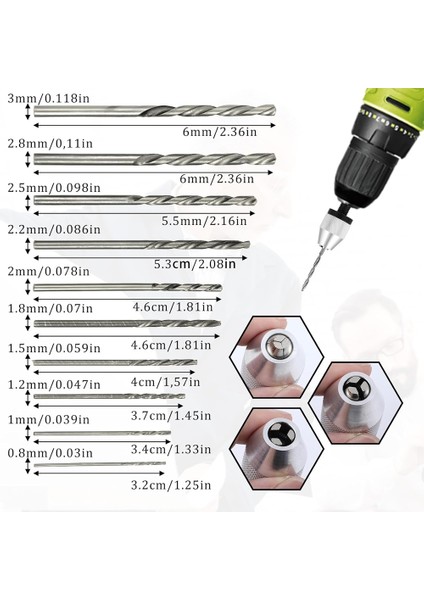 Anahtarsız Matkap Bit, 2 Adet 10 Adet Matkap, 1/4 Inç Hex Shank Matkap Chuck Hızlı Değişim Dönüştürücü (Yurt Dışından) fırsatları