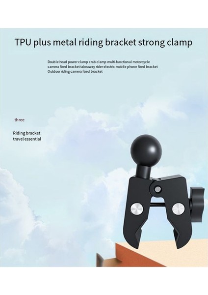 Bilyalı Kafası Kuvvetli Bir Şekilde Kelepçe Bisiklet Braketi Yengeç Kelepçesi Motosiklet Kolu Kelepçeler Eylem Kamera Aksesuarları (Yurt Dışından) fiyatları
