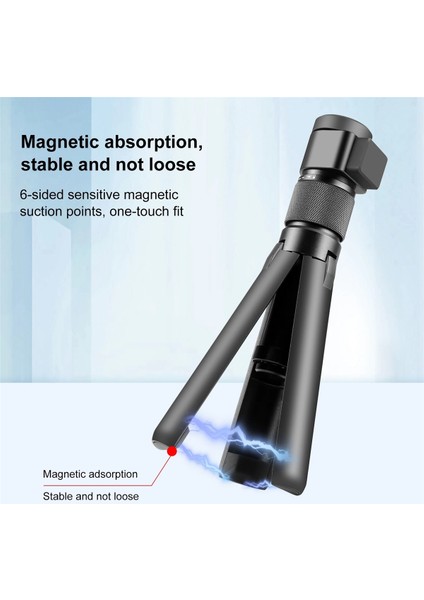 Rotary Tutam Masaüstü Tripod INSTA360 X3 Zaman Denetleyicisi 110CM 5 Bölüm Selfie Stick Monopod-A (Yurt Dışından) fırsatları