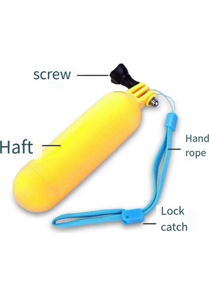 Go Pro Action Sport Kamera Aksesuarları Için Gopro Hero Için Yüzen + Selfie Stick + Braket Kiti (Yurt Dışından) fiyatları