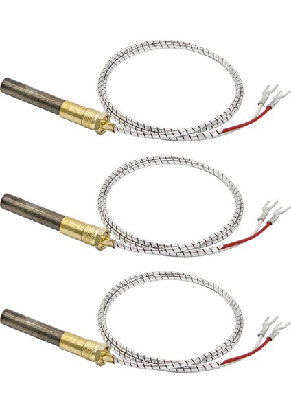 36IN 750MV Isı Glo Heatilator Için Termopil Uyum, 750 ℃ ​​millivolt Termokupl Şömine Parçaları Için Değiştirme Q313A, 3pcs (Yurt Dışından)