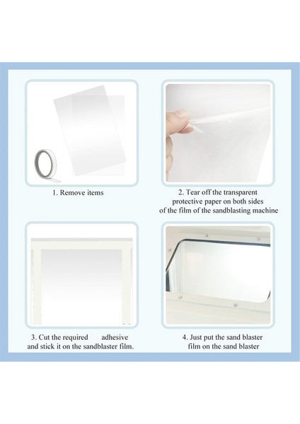 8 Adet Aşındırıcı Patlatma Dolabı Lens Kapağı, Kumblast Dolabı Iç Lens Için 23 x 11 Inç Koruyucu Film (Yurt Dışından) indirimleri