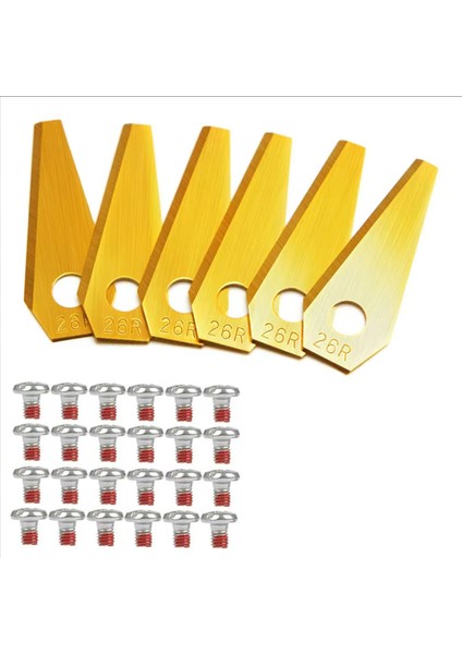 30 Adet Titanyum Kaplamalı Paslanmaz Çelik Yedek Bıçaklar Bosch Indego 800, 1000, 1200 Otomatik Çim Makinesi Bıçakları, A (Yurt Dışından) indirimleri