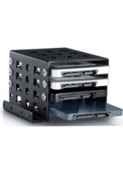 4 Bölme 2.5 Inç Ila 3.5 Inç Adaptör Braket Sabit Disk Caddy SSD Şasi Sabit Sürücü Montaj Tepsi Caddy Bölmesi (Yurt Dışından) indirimleri
