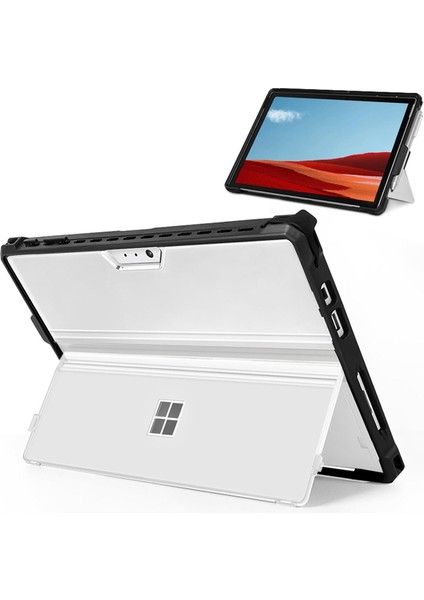 Microsoft Surface Pro 7 Için Tablet Sabit Kılıf Kabuğu Plus 6 5 Pro 4 Lte, Şok Geçirmez Folio Koruyucu Sağlam Kapak, A (Yurt Dışından) indirimleri